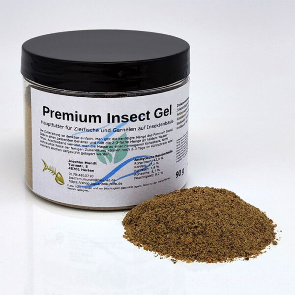 Premium Insect Gel 250 g - gelierfähiges Hauptfutter für Zierfische - auf Insektenbasis