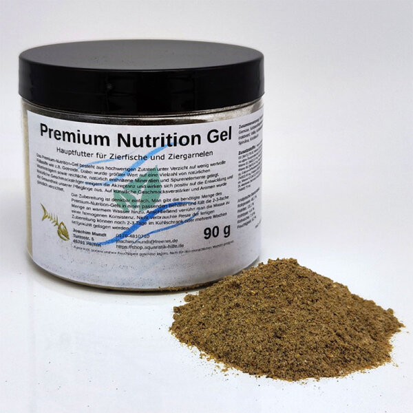 NEU - Premium Nutrition Gel - gelierfähiges Alleinfutter für Zierfische und Ziergarnelen
